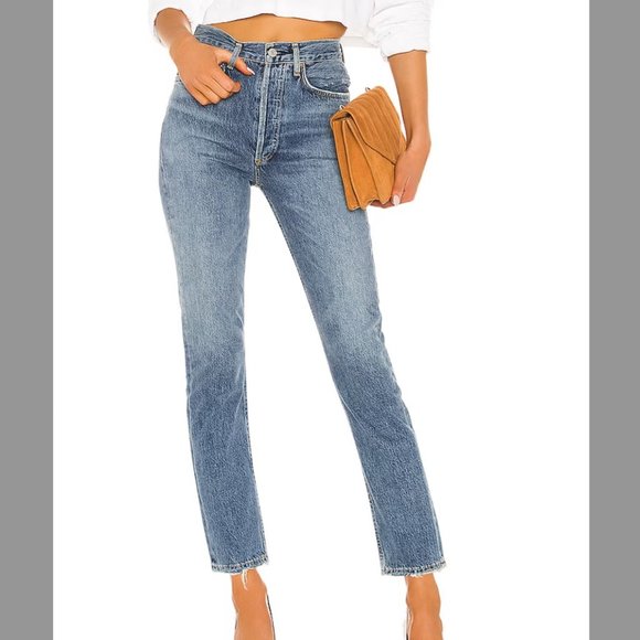 Agolde Riley High Rise Straight Crop Jean - Picture 4 of 6